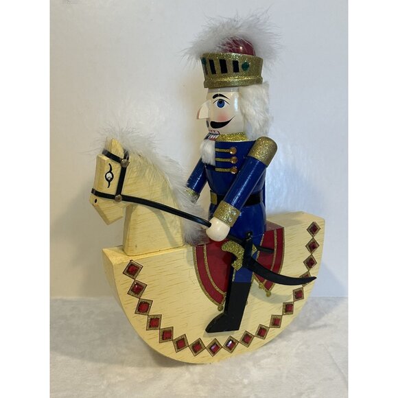 Lord & Taylor Wooden‎ Nutcracker & Horse - Picture 4 of 9